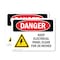 Signmission Keep Electrical Panel Clear Danger Sign, Vinyl Decal, 10in W x 7in L, 2PK OS-2PACK-DS-D-710-L-2219 - alternate 1